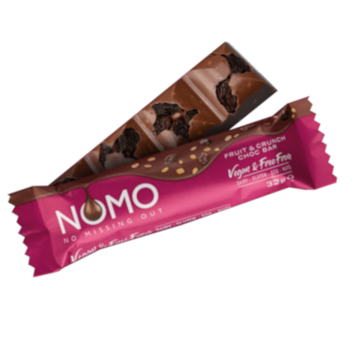 Nomo Fruit and Crunch Choc Bar 32g