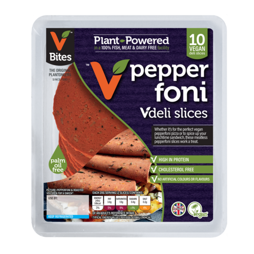 V Bites Pepperfoni deli slices 100g