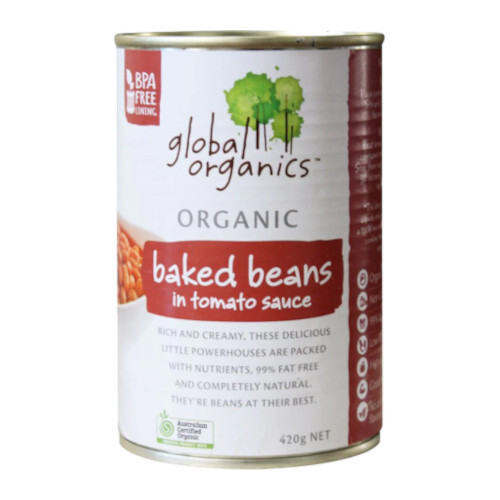Global Organics Baked Beans 400g