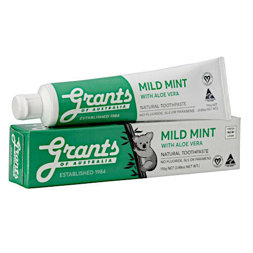 Grants Toothpaste Mild Mint with Aloe 110g