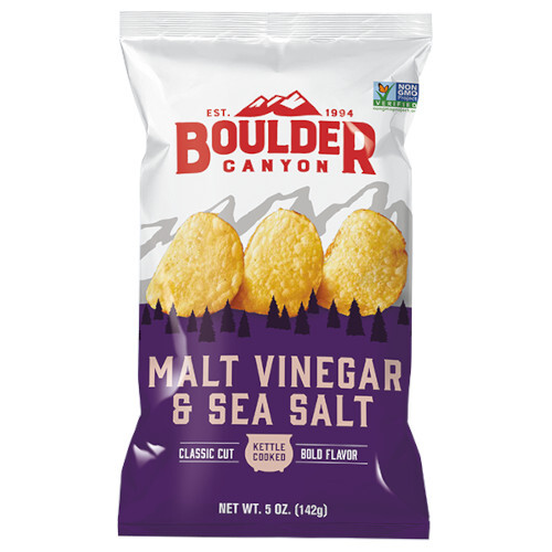 Boulder Canyon Malt Vinegar & Sea Salt Potato Chips 142g