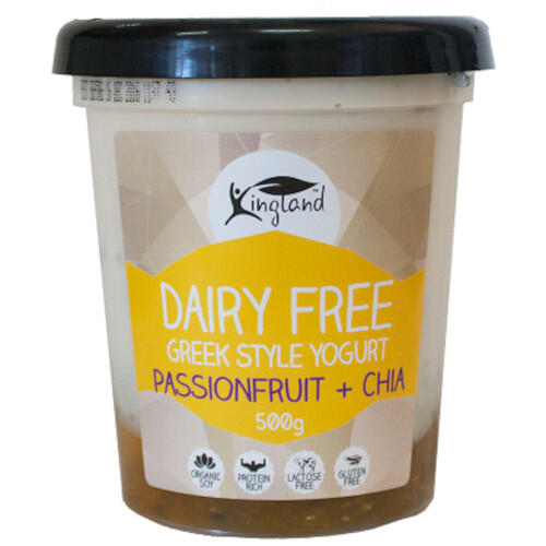 Kingland Greek Style Passionfruit Chia Yogurt 500g