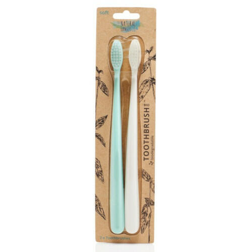 Natural Family Toothbrush Twin Pack Mint SOFT