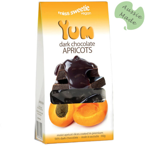 Miss Sweetie Dark Choc Apricots 100g
