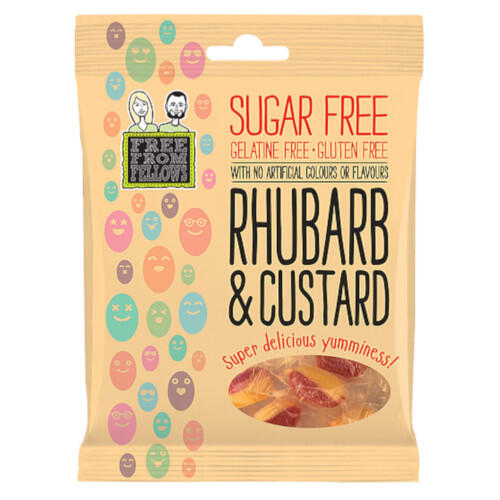 Free From Fellows Sugar Free Rhubarb + Custard 100g