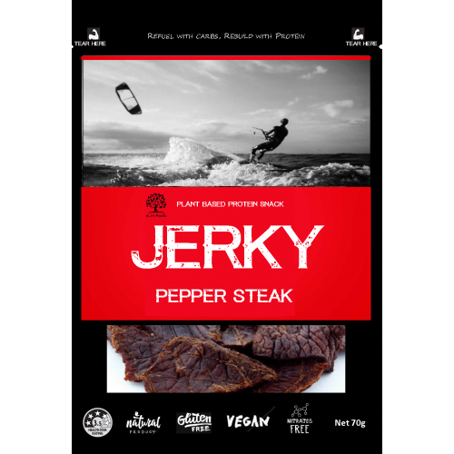 Plant Based Jerky Pepper Steak 70g