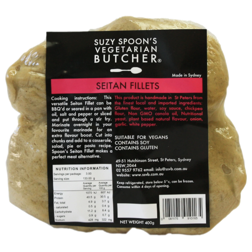 Suzy Spoons Seitan Fillets 400g