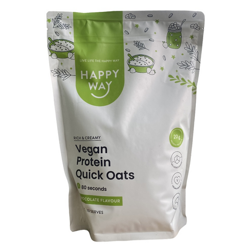 Happy Way Vegan Protein Quick Oats Chocolate 700g