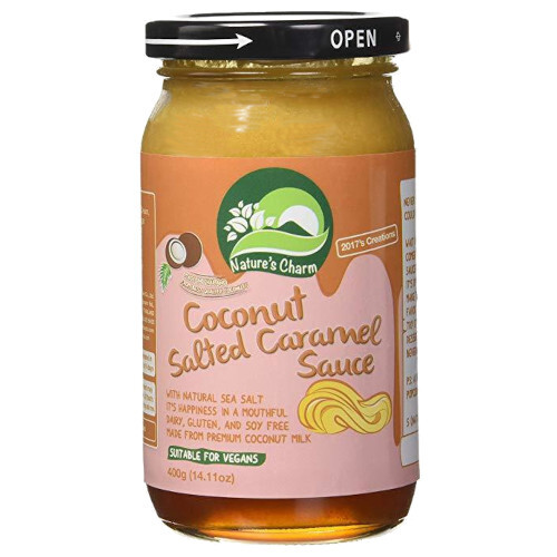 Natures Charm Coconut Salted Caramel Sauce 400g