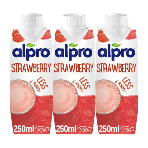 Alpro Strawberry Milk (Soya) 3 x 250ml