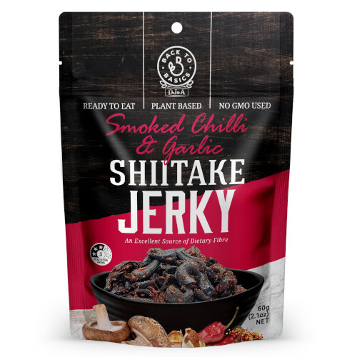 DJ&A Shitake Jerky Smoked Chilli & Garlic 60g