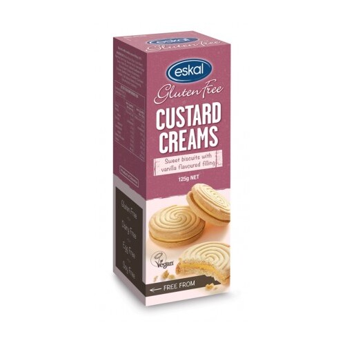 Eskal Gluten Free Custard Creams 125g
