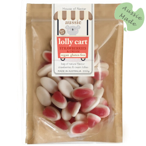 Lolly Cart Strawberries & Cream 200g