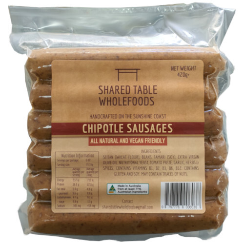 Shared Table Wholefoods Chipotle Sausages 420g