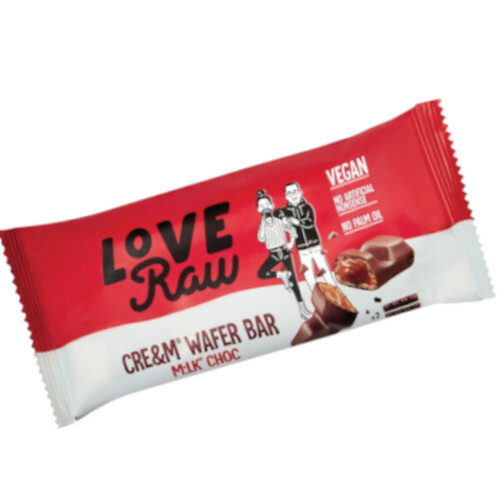 Love Raw Cream Filled Wafer Bar 43g