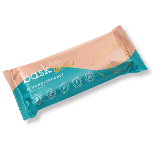 Bask and Co Granola Bar Almond Coconut 45g
