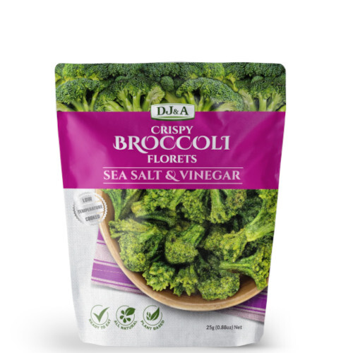 DJ&A Broccoli Florets Sea Salt and Vinegar 25g