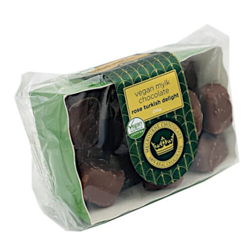 Vegan Mylk Choc Rose Turkish Delight 250g