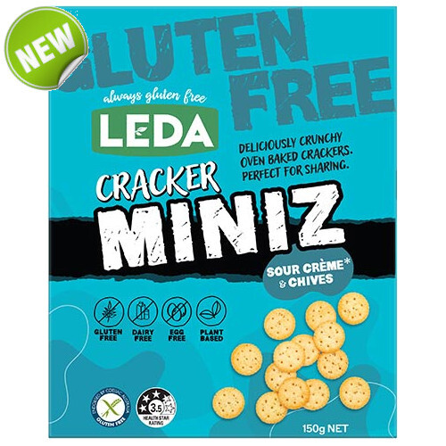 Leda Cracker Miniz Sour Creme and Chives 150g