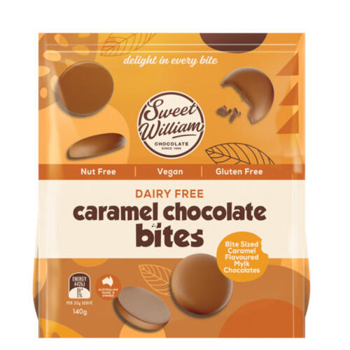 Sweet William Caramel Chocolate Bites 140g