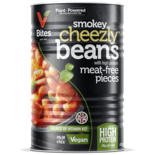 VBites Smokey Cheezly Beans with Meat-Free pieces 400g