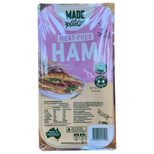 Made With Plants Ham Slices 100g