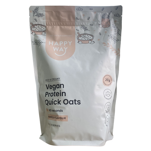 Happy Way Vegan Protein Quick Oats Vanilla 700g