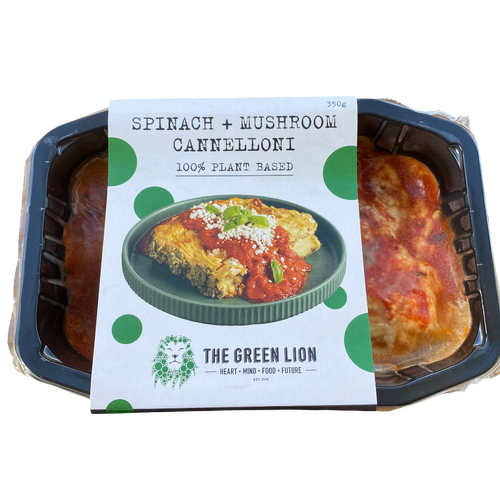 The Green Lion Spinach and Mushroom Cannelloni 350g