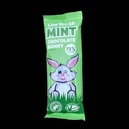 Plamil Low Sugar Mint Chocolate Bunny Bar 25g