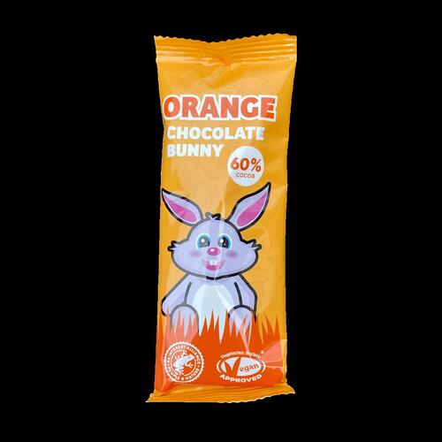 Plamil Low Sugar Orange Chocolate Bunny Bar 25g