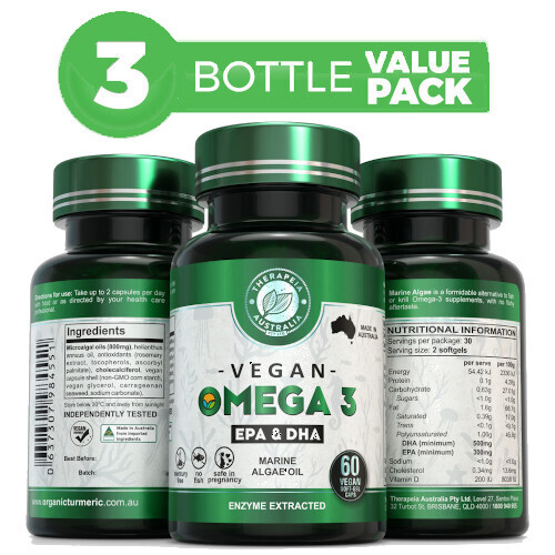 Therapeia Omega 3 EPA and DHA 60 caps (3 BOTTLE VALUE PACK)